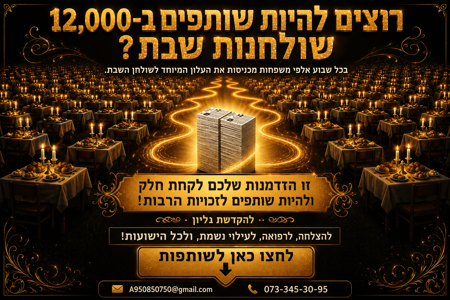 שותפים בשולחנות שבת